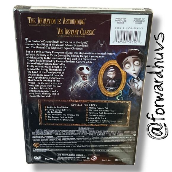 Corpse Bride (DVD) – Full Screen Edition – 2005 – Tim Burton - Picture 5 of 8